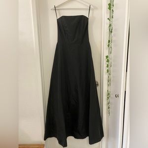 Black evening dress gown